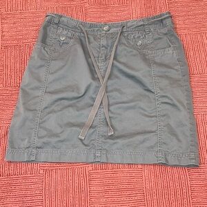 Jacob women’s size 7/8 Gray Cargo Mini Skirt Tie Front